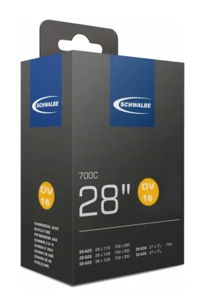 Dagaanbieding Schwalbe binnenband 28/27x1 1/4-1/8, 700x28-32C ETRTO 28/32-622/630 Ventiel Dunlop Blitz/Holland DV16 40mm