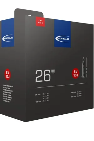 Snelle Levering Schwalbe binnenband SV13J, Fatbike 26 x 3.50-4.80. ETRTO 90/120-559, Ventiel Sclaverand/frans 40mm