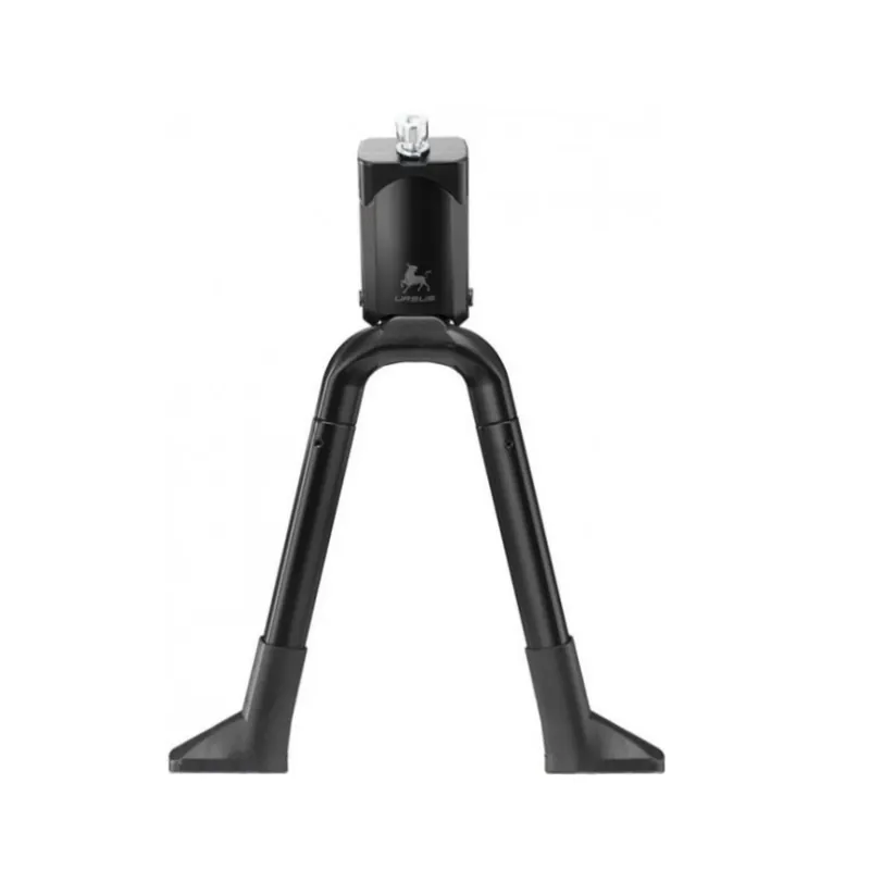 Betrouwbaar Ursus Big Foot dubbele/tweepoot standaard. Zwart, 28", hoogte 300mm, max belasting 50kg excl. bevestigingsmateriaal (werkplaatsverpakking)