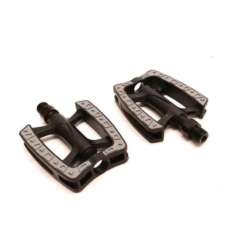 Premium FALKX Xero pedalen 9/16". Kunststof huis, anti-slip, (werkplaatsverpakking) zwart. Met industrie lager.