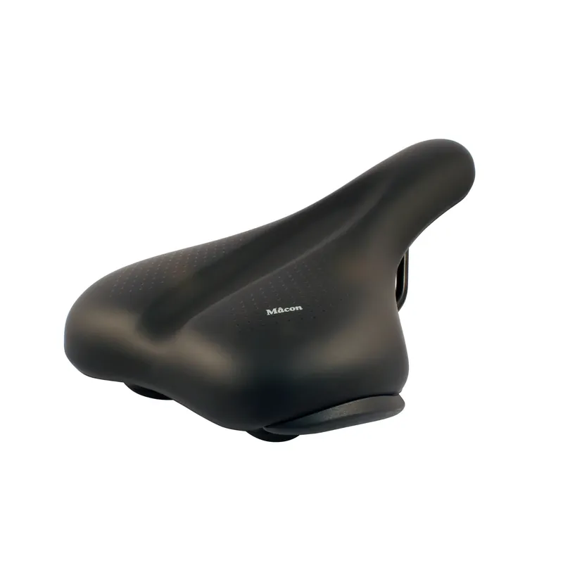 Aanbieding San Remo zadel Mâcon met bumper, heren. zwart, zonder strop (werkplaatsverpakking)