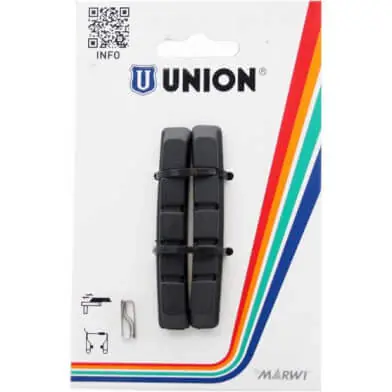 Union remblokrubber V-brake 72mm (2) Favoriet