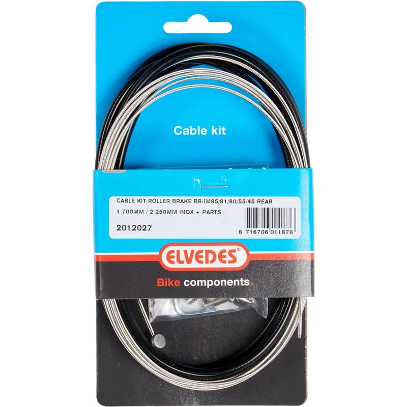 Elvedes remkabel achter Rollerbrake br-im85/81/55/45 zwart Op = Op