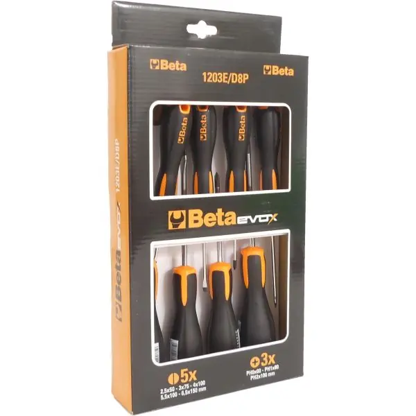 Schroevendraaierset Beta Tools Evox 1203E/D8P – 8 delig Lage Kosten