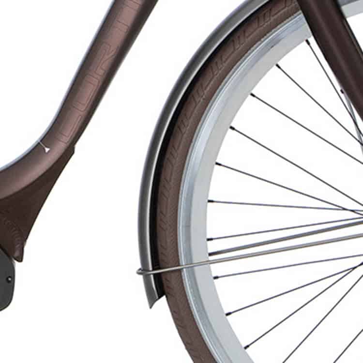 Finale Uitverkoop Cortina spatbord voor 28 E-Wave shadow silver matt